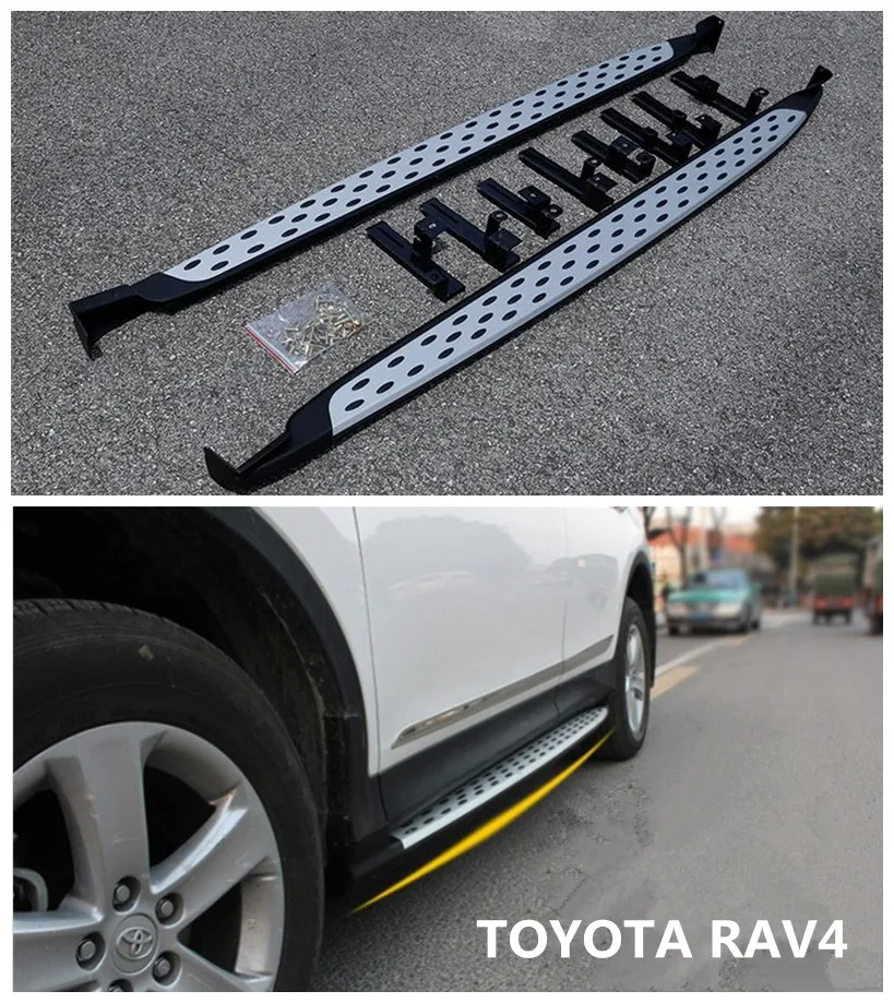 Для Toyota RAV4 2013 2014 15 2016 2017 2018 подножки боковые ступенчатые педали Nerf бары