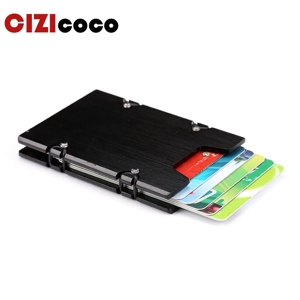 

Metal Aluminum Credit Card Holder Fashion Business Card Case for Men and Women RFID Metal ID Card Holder Wallet