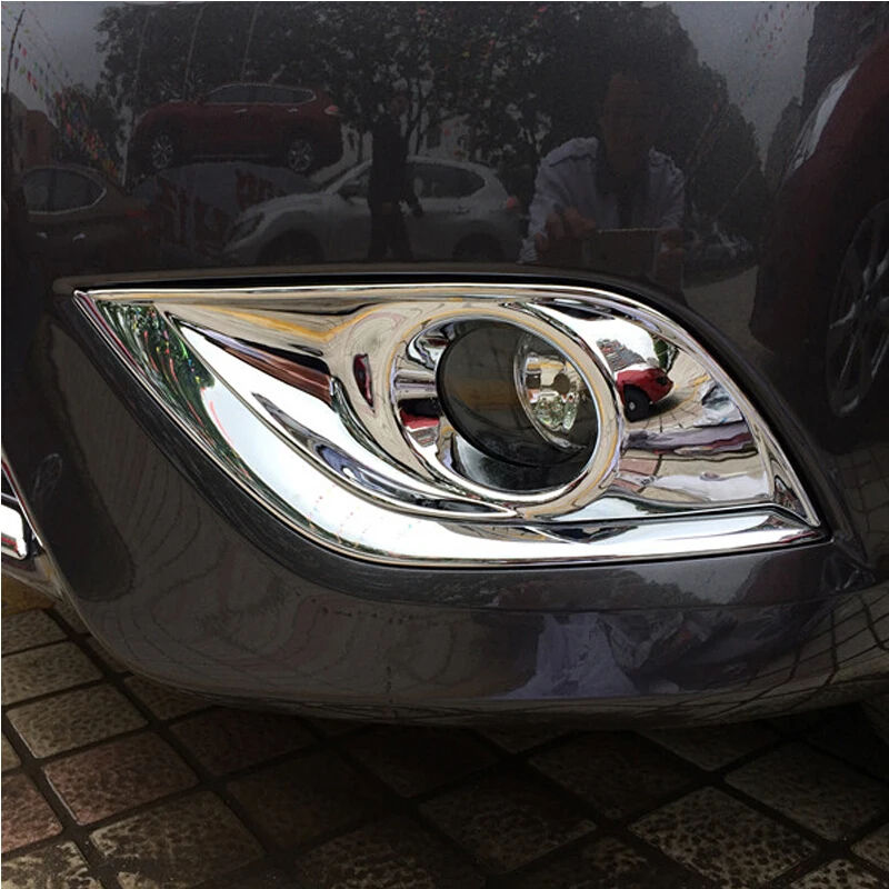 

ABS Chrome For Nissan Versa Sedan 2015 accessories Car front fog lamp foglight frame panel Cover Trim car styling 2pcs