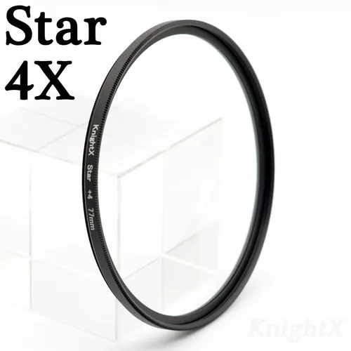 KnightX-스타 라인 카메라 렌즈 필터, 52MM 55MM 58MM 67MM 77MM, 캐논 eos 소니 니콘 d3300 400d 18-135 d5100 사진 사진 2