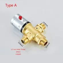 Термостатический смесительный клапан из латуни смеситель для ванной комнаты контроль температуры термостатический клапан труба термостат клапан DN15 DN20