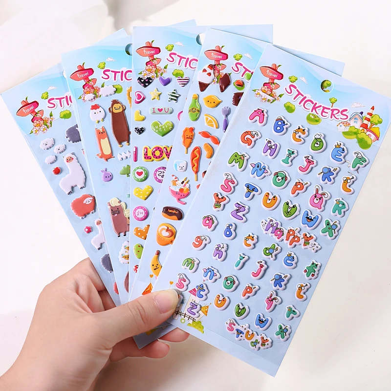 6pcs/set Cartoon waterproof Animals Diary Toy Sticker Student Supplies Children Cute Pet DIY | Игрушки и хобби