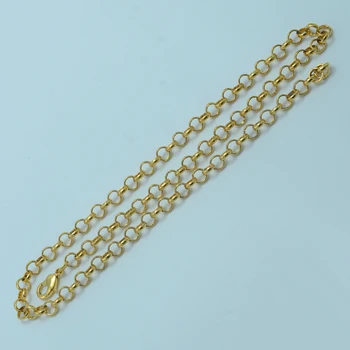 

Anniyo 50cm/19.7inch Circle Necklace for Men/Wome Gold Color Wholesale Cheap Chain for Woman #010906