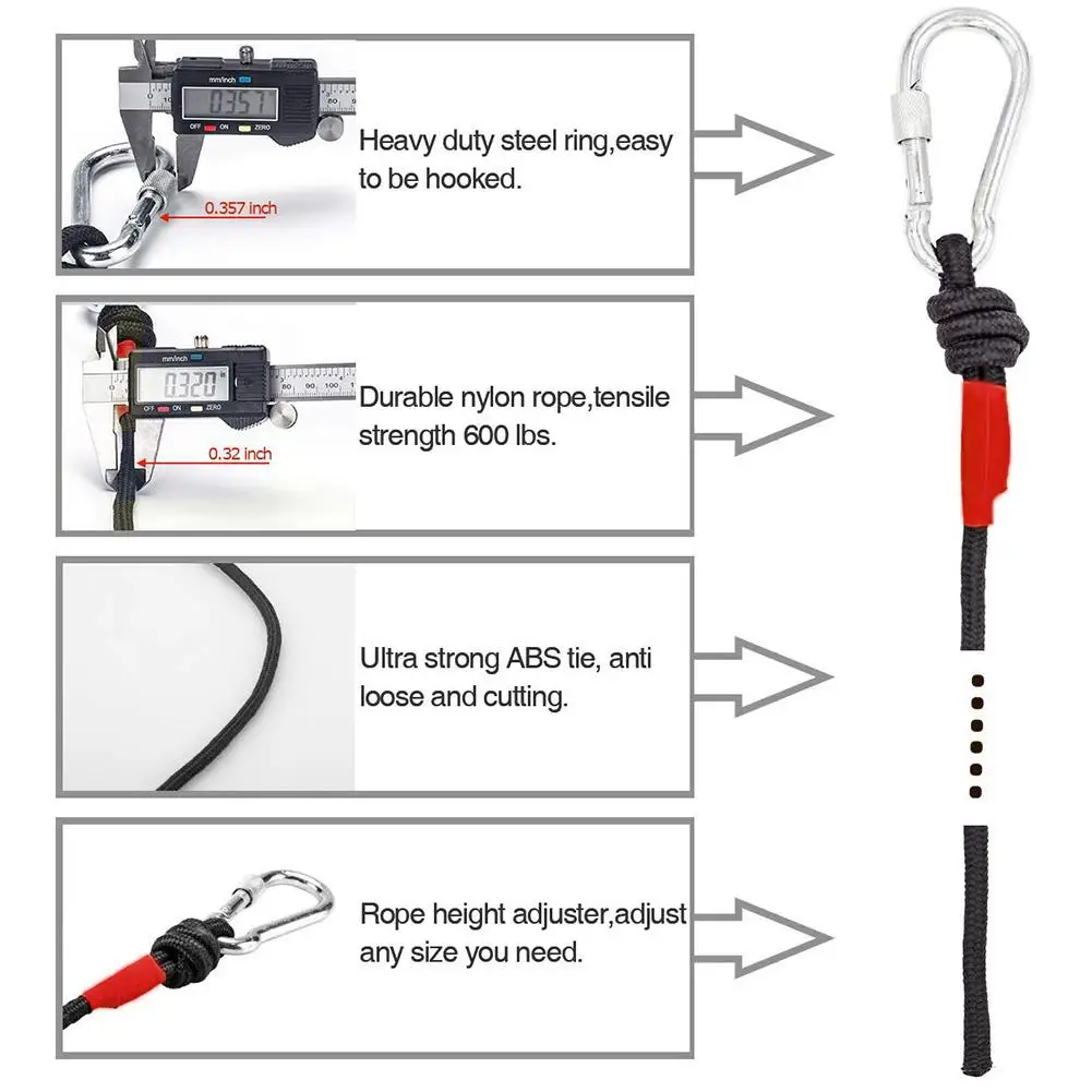Аварийный спасательный канат с Карабин магнит рыболовный канат нейлон для безопасности веревки длина 20 м диаметр 8 мм аксессуары