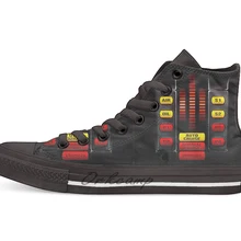 KITT Повседневная Высокая холщовая обувь кеды для Прямая