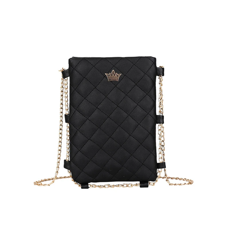 

2019 New Fashion Women Waterproof Prismatic Plaid Leather Shoulder Bag with Adjustable Metal Chain WML99