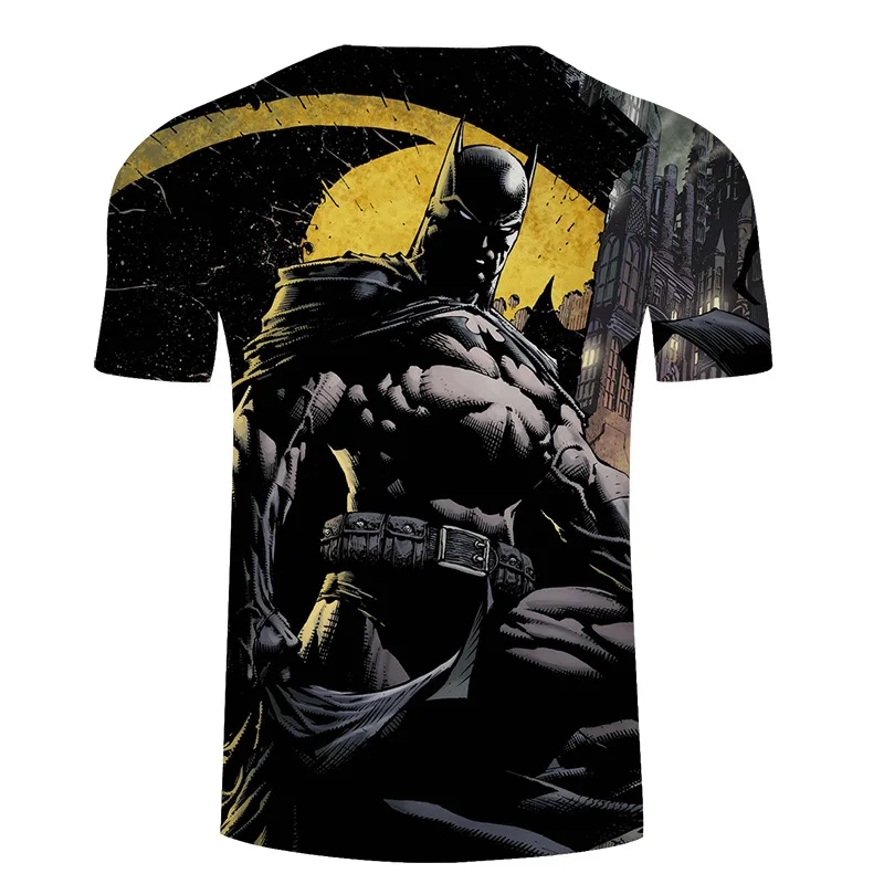 Новая модная 3D футболка с Суперменом, Бэтменом, Халком, Звездными войнами, летняя Стильная мужская повседневная футболка с коротким рукавом, футболки с супергероями, 6xl