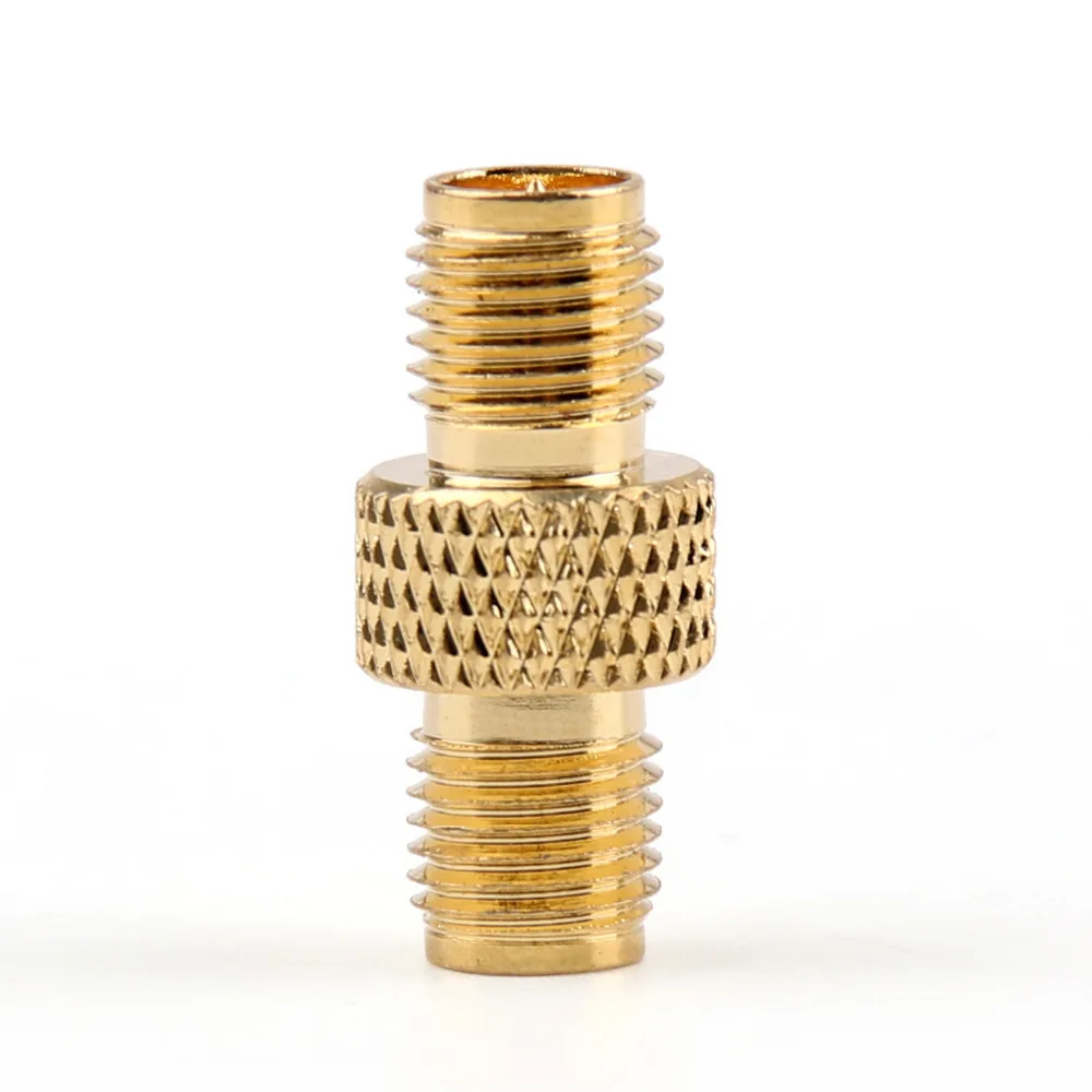 

Areyourshop Adapter RP-SMA Female Plug Jack To SMA Female Jack Connector Straight Gold Plating 50Ohm High Quality Connector