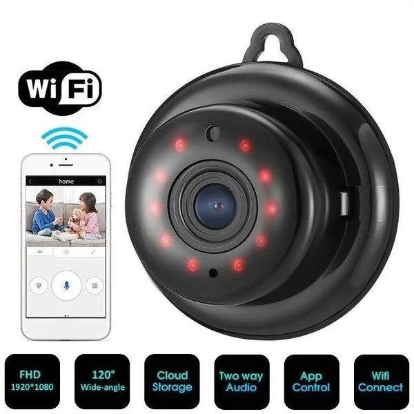Домашняя безопасность мини wifi 1080P IP камера беспроводная маленькая CCTV инфракрасная камера ночного видения с функцией обнаружения движения Слот для sd-карты аудио приложение CM. Q2