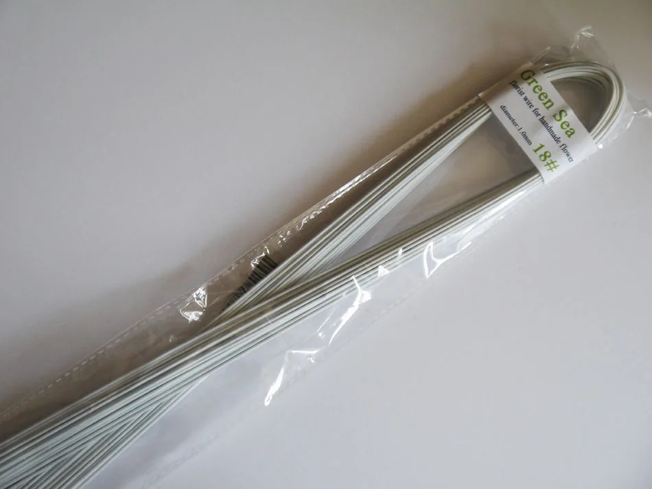 18 калибр 3" DIY Шелковый Свадебный букет Цвет Серебряный проволока искусственная проволока для цветов 30 шт