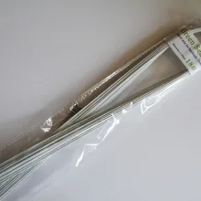 18 калибр 3" DIY Шелковый Свадебный букет Цвет Серебряный проволока искусственная проволока для цветов 30 шт