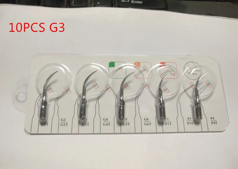 

Free Shipping 10PCs Dental lab Dentist Ultrasonic Scaler Tips fit EMS/Woodpecker Handpiece G3