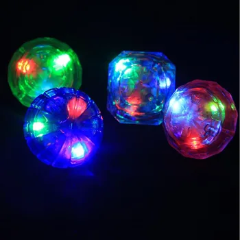 

New Faux Diamond LED Flashing Finger Rings Kids Rave Party Glowing Rings Jewelry Gift Halloween Glow Party Supplies
