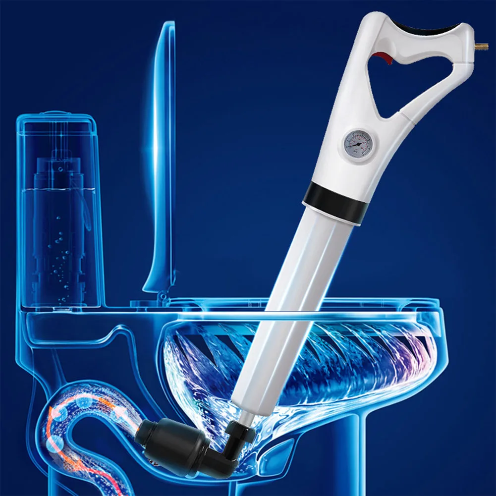 

Sink Home Effective High Pressure ABS Toilet Dredging Tool Useful Floor Drain Anti Splash Sewer Plugging Suction Ergonomic