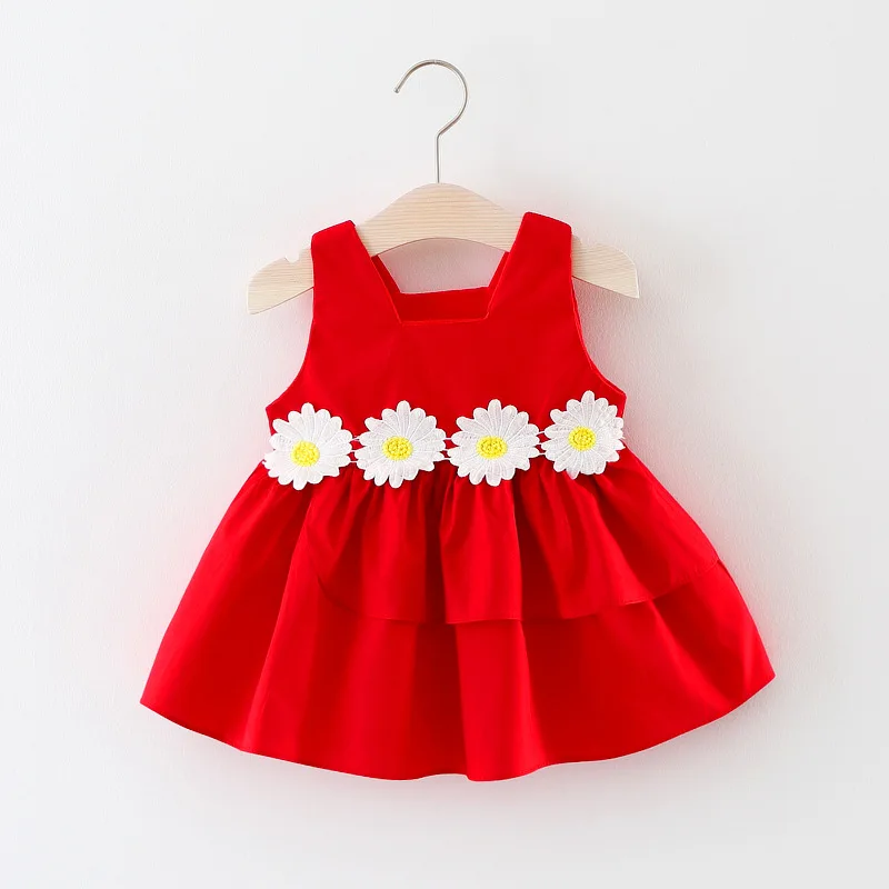 

2018 New Born Baby Girls Infant Dress&clothes Summer Kids Party Birthday Outfits 0-3years Christening Gown Baby Flower Dresses