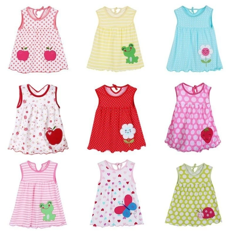 Vestidos de flores de algodón para bebés, ropa de verano con múltiples  patrones, recién nacidos, 0 24M|baby girl summer|dress dress dressnew born  dress - AliExpress