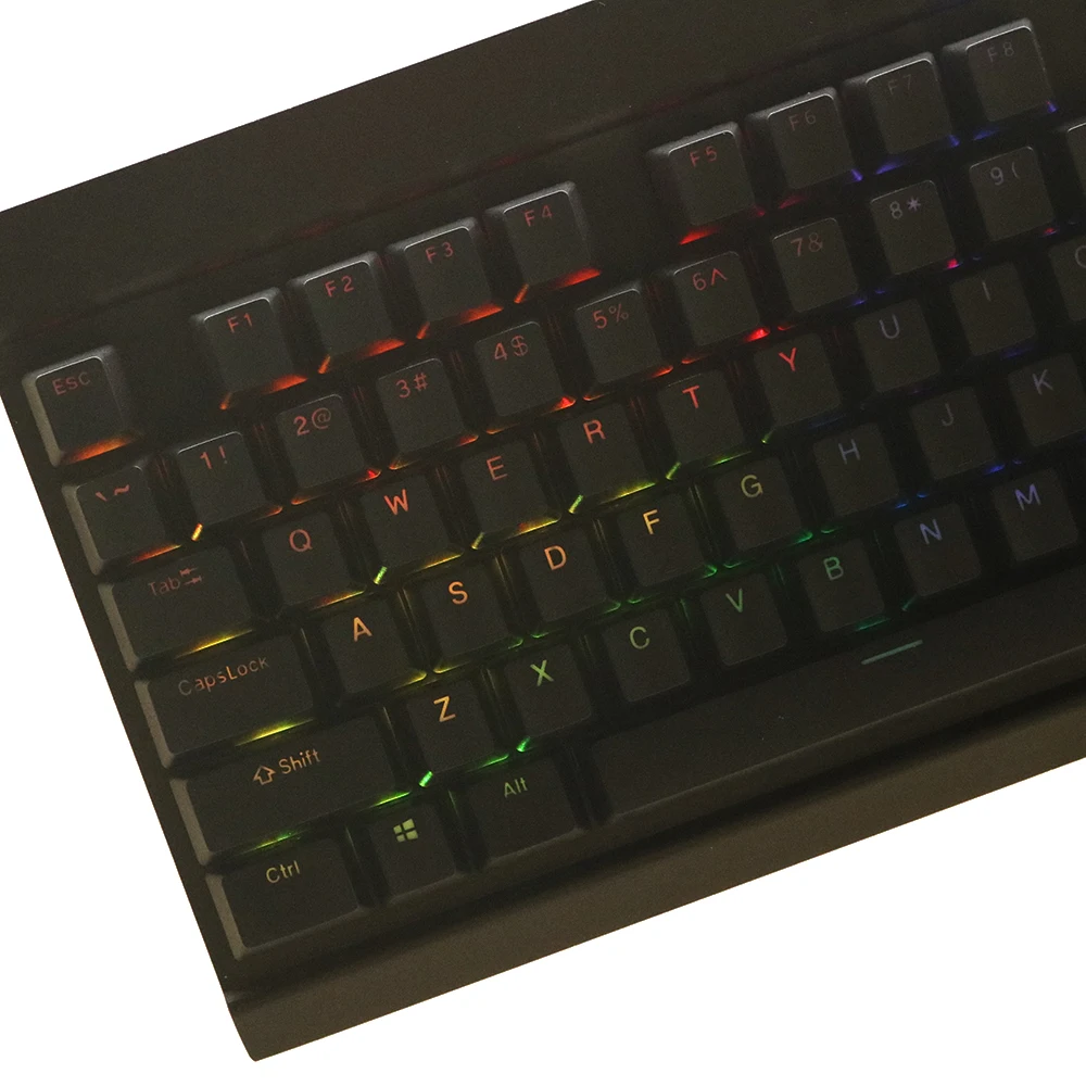 Pbt Double Shot Backlit Keycaps Adequado para Corsair Strafe K65 K70 Logitech G710 Mais Teclado Mecânico Branco Preto 108 Teclas Vendendo - Imagem 2