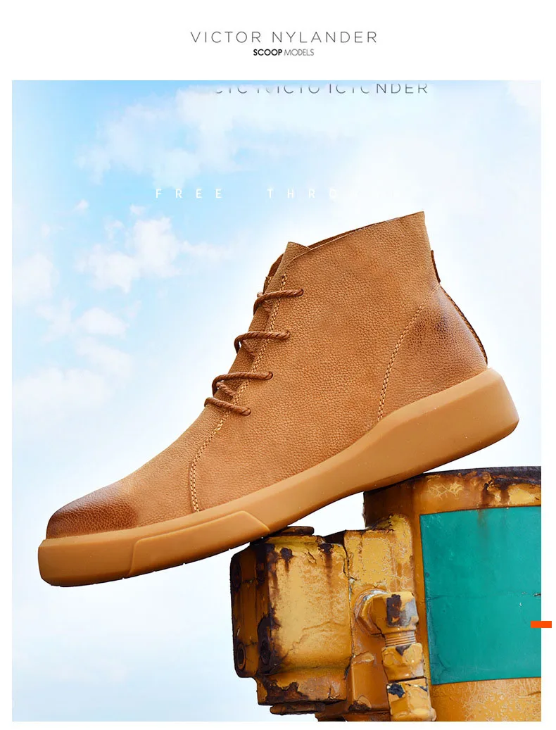 Merkmak/зимние мужские теплые ботинки; ботильоны; мужские теплые байкерские ботинки из натуральной кожи с плюшевой подкладкой; Осенняя Мужская Уличная обувь; размеры 38-47
