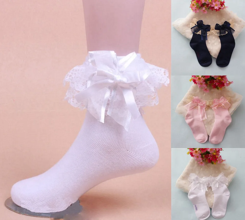 Buy 2Pairs 2 12Y Baby Girls Socks ankle High With Bows