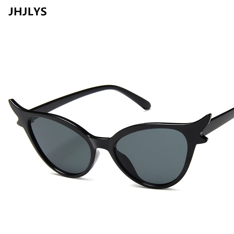 2019 new triangular cat eye sunglasses female stag antler Cateye sun glasses ladies plastic frame gradient UV400 | Аксессуары для