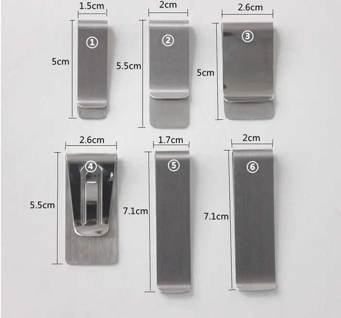 Retro White steel Fine Travelers Diary Paper Clips |