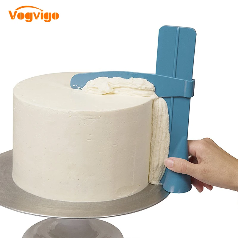 

VOGVIGO 1pc Cake Scraper Smoother Adjustable Fondant Spatulas Cake Edge Smoother Cream DIY Baking Tools Cakes Pastry Spatula