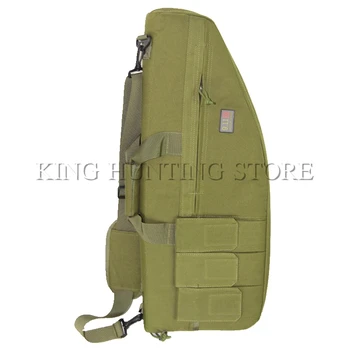 

Army Green Tactical Gun Bag Soft Paddle Case Rifle Storage Hunting Bag with Magazine Pouch Airsoft Gun Rifle Case