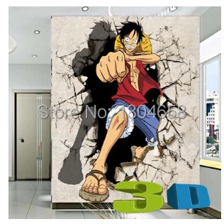 Free Shipping Custom 3d Mural Children S Room Sofa Bedroom Tv Background Wallpaper One Piece Luffy Wallpaper Marble Muralwallpaper Traditional Aliexpress