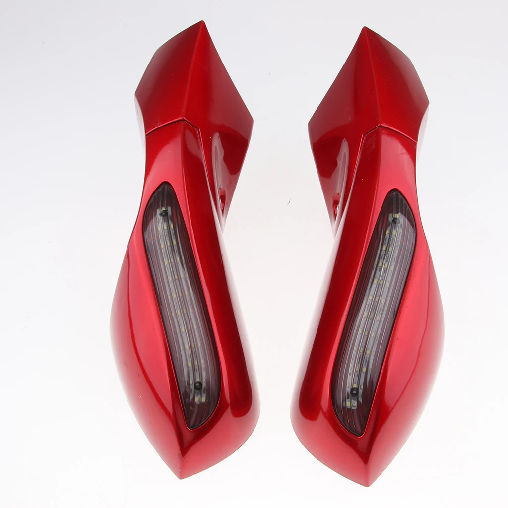 

2 Pieces Motorcycle Accessories Side Rear View Mirrors Turn Lamp for YAMAHA NMAX 155 Motorcycle Handle Bar Grips