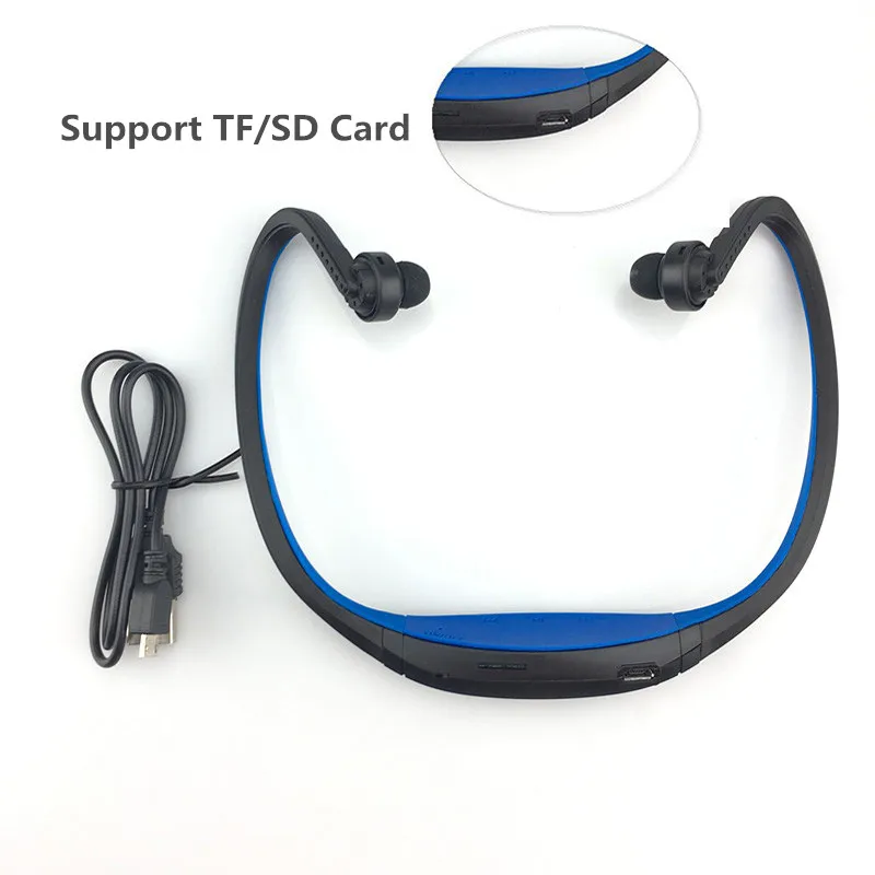 Спортивные Bluetooth наушники S9 Поддержка TF/SD карты Беспроводной Hands-free наушники Bluetooth для xiaomi huawei HEONYIRRY