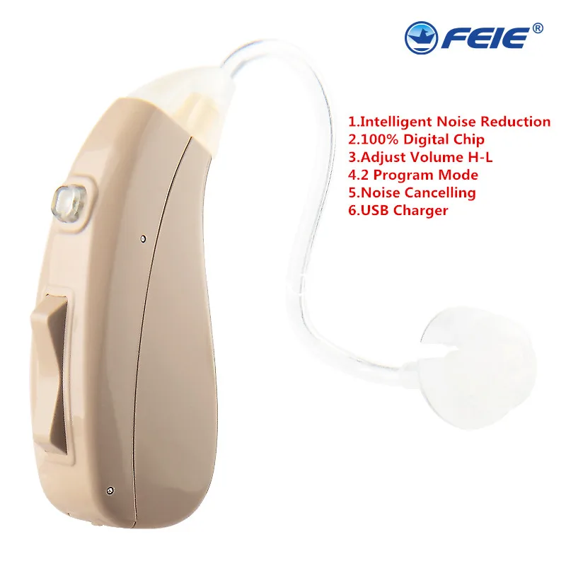 

Ric Hearing Aid New Hearing Amplifiers RIC Sound Processing Adjustable Volume Smart Noise Cancelling Hearing Aids