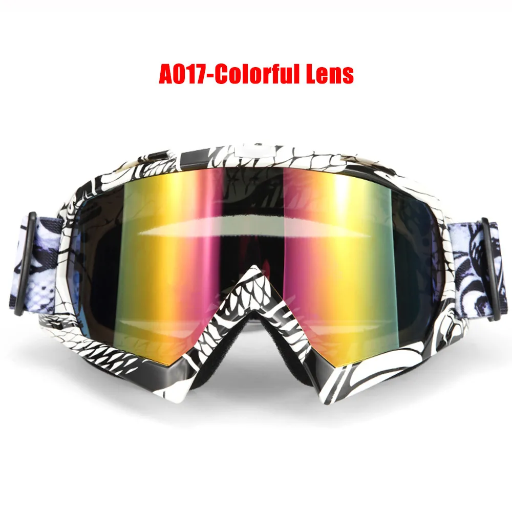 Colors Unisex Men Women Motorcycle Motocross Goggles Motorcycle Off Road Protective Gear Moto Goggles Glasses - Цвет: I