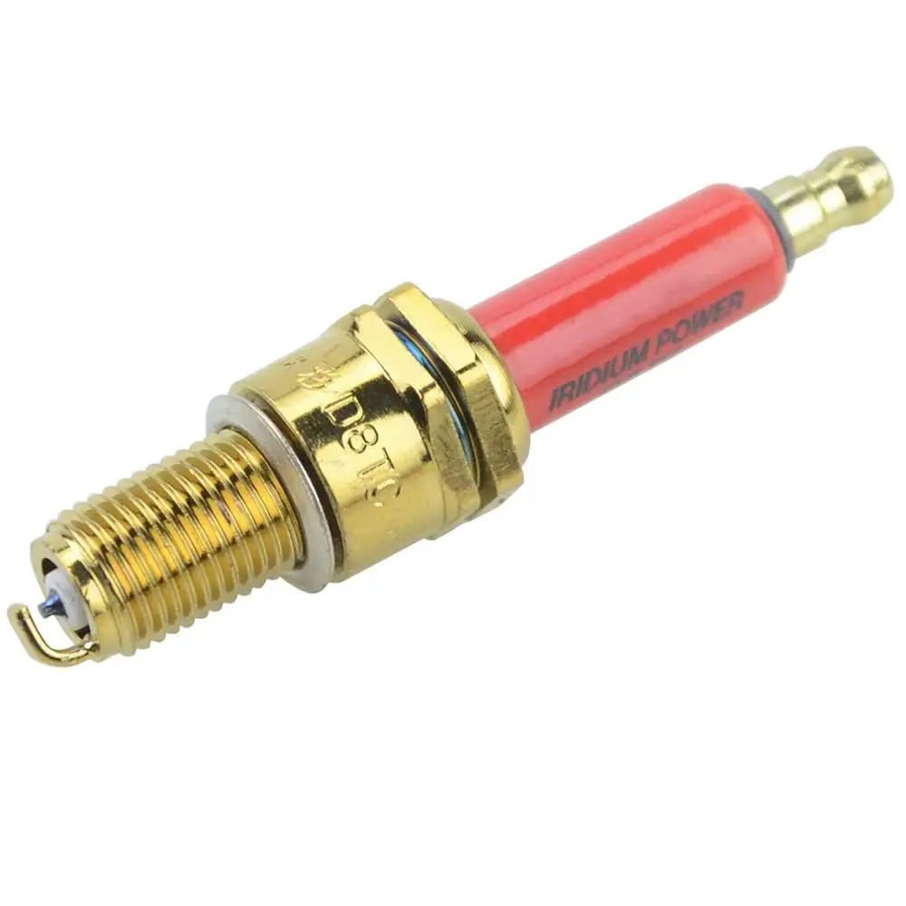 

goofit Liu. M.W Iridium Power Spark Plug Ignition Spark Plug D8TC Red Motor Scooter ATV Pocket Bike H058-037