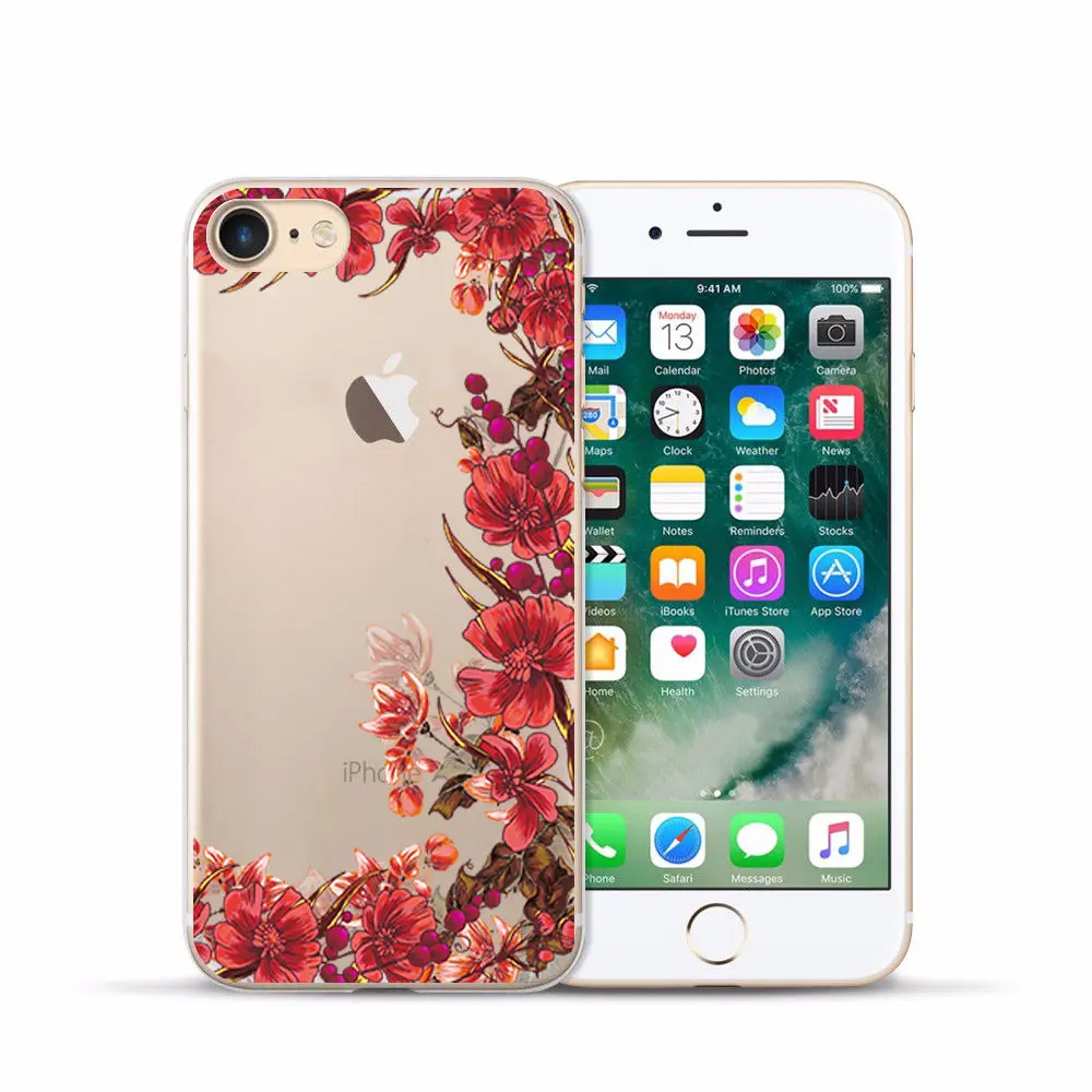 Transparent Silicone Case for Iphone 7 Soft TPU Cover for Iphone 4S 5C 5S SE for Iphone 6s 6 PLUS 7 8 plus X XS XR XS MAX Fundas (5)