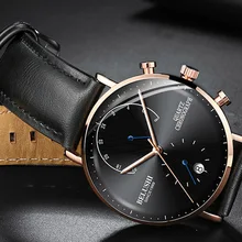 Мужские деловые наручные часы, мужские часы с хронографом, роскошные Брендовые мужские часы, кварцевые наручные часы, мужские наручные часы