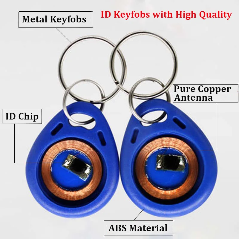 

30pcs EM4100 125khz ID Keyfob RFID Tags Access Control Card TK4100 Porta Chave Card Sticker Key Fob Token Ring Proximity C