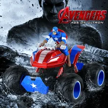 Лидер продаж Капитан Америка 4WD внедорожный RC автомобиль рок сканеры вождения автомобиля 1/10 Масштаб RC монстр грузовик 2,4 ГГц двойной привод двигателей