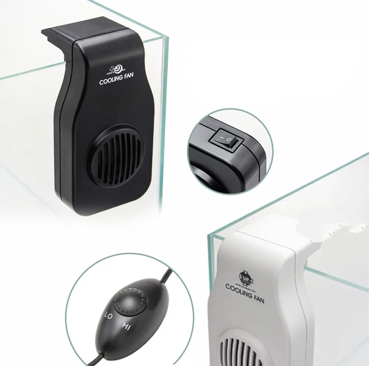 

12V Low Noise Fish Tank Coldwind Cooling Fan Hang On Water Plant Cooler Temperature Control Marine Aquarium Coral Reef