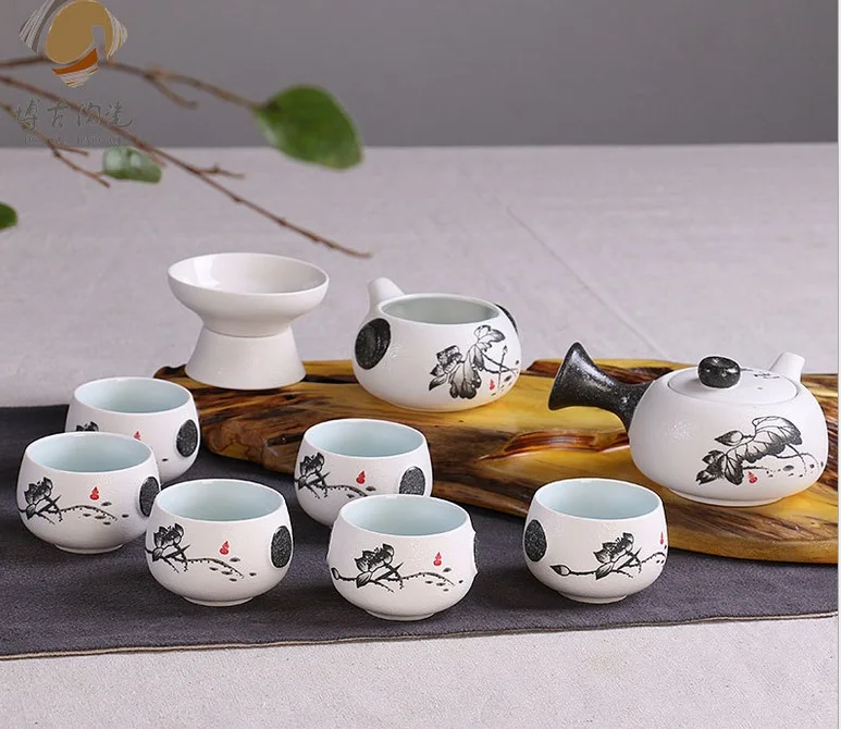 guci european tea set 10 english tea snowflake glaze ceramic tea set