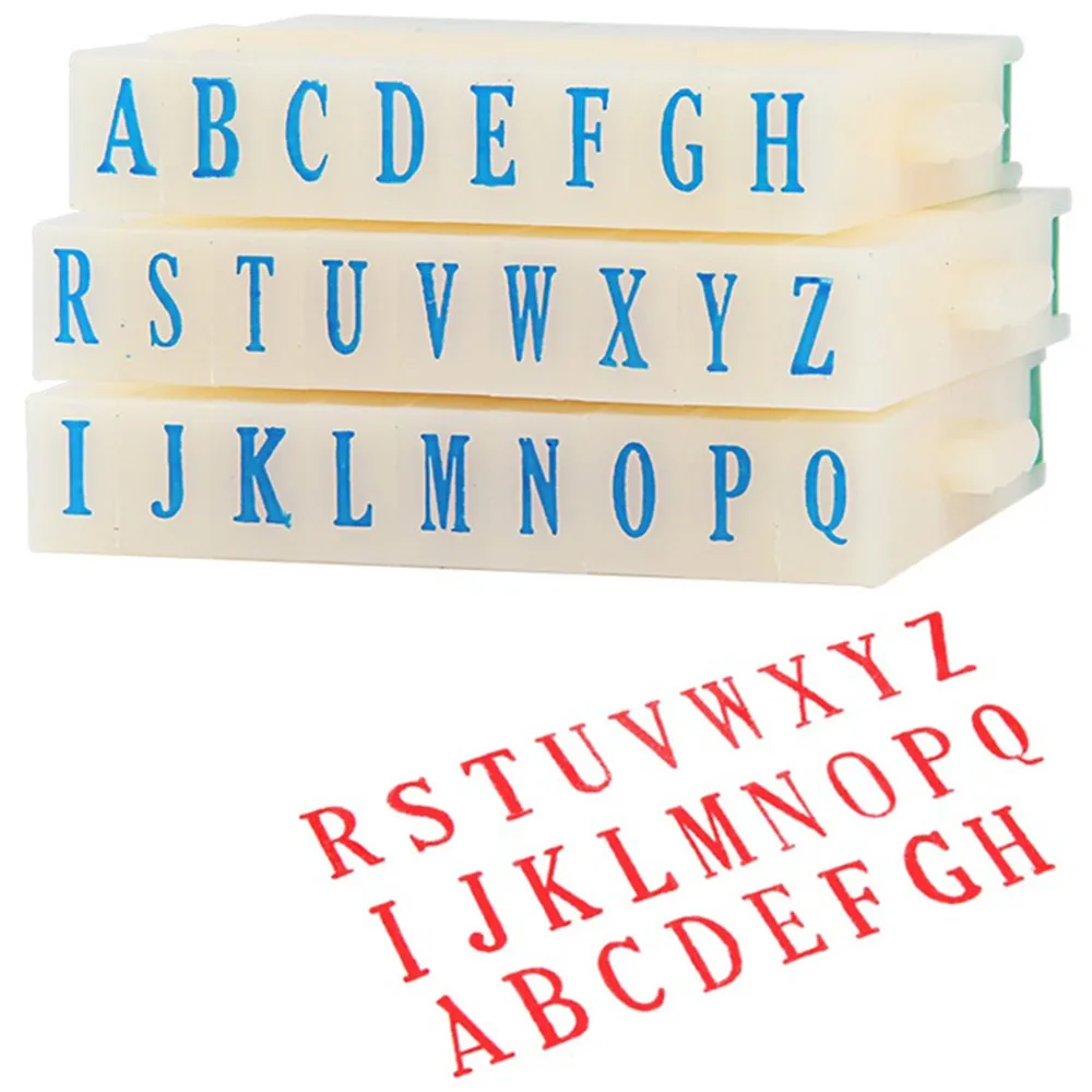 

26 Letters Alphabet Painting Drawing Craft DIY Stamps Seal Toys for Scrapbook Diary Ablum Decor Kids School Pad Children's Print