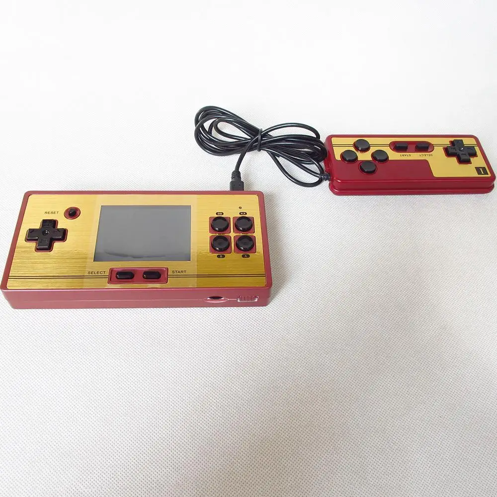 Retro games video game console handheld game console 600 in 1 games children 2.6 inch screen add one joystick 8bit for family 