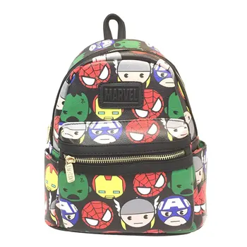 

Children School Backpack Cartoon Anime Marvel DC Avenger Hero Leather School Bags Star Wars Batman Deadpool Wonder Woman Bag