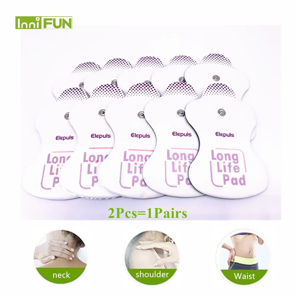 

2pcs=1pair Omron Replacement Electrotherapy Long Life Electrode Pads Self-adhesive Pens Pad with Sealed Bag D1106