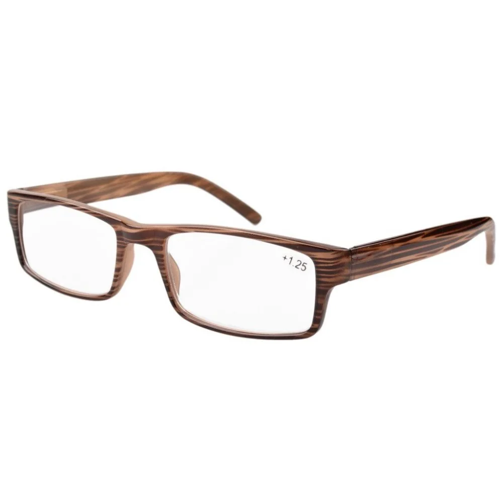

R026 Eyekepper Spring Hinge Striped Reading Glasses & Reading Sunglasses Men W/Case +0.50---+4.00