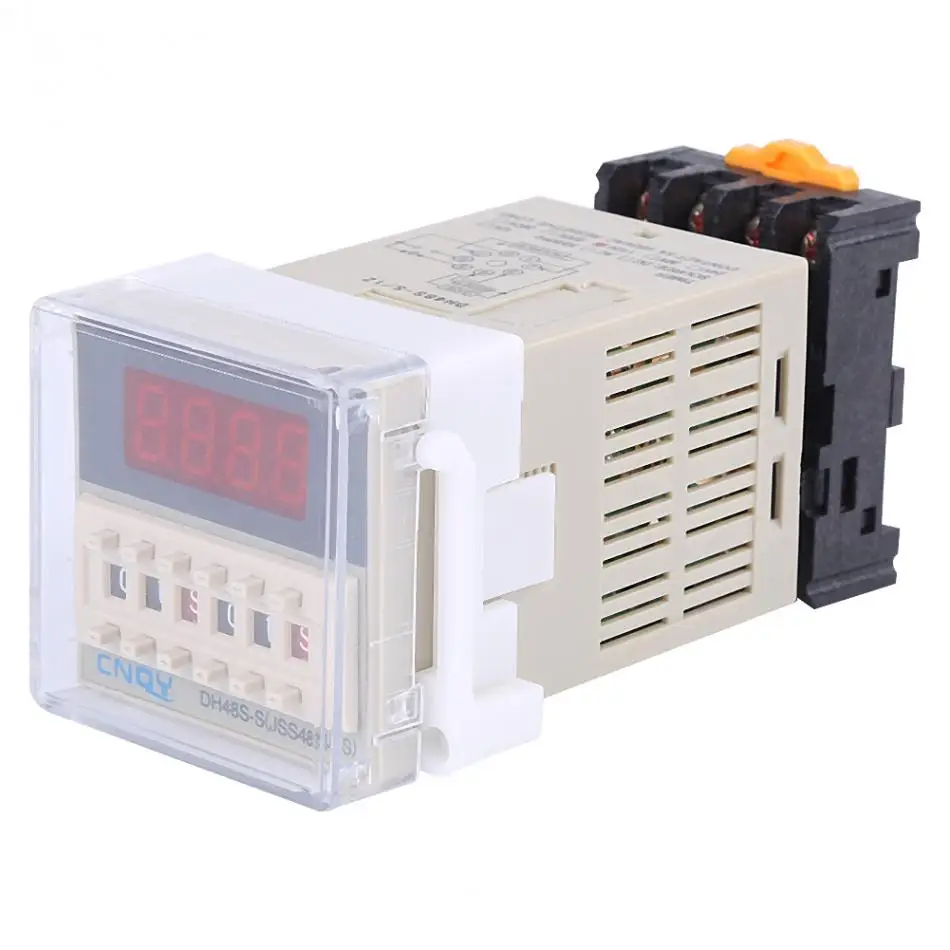 

1 PC AC110V Digital Display Time Relay DH48S-S 0.1s~99h Cycle Control Control Programmable Timer Switch Module With Case