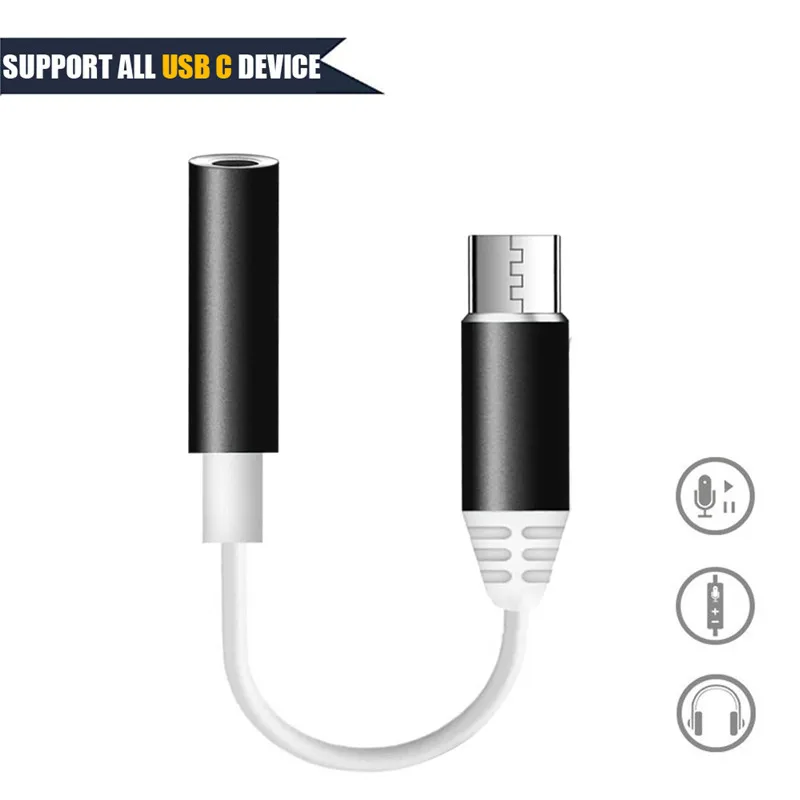 Тип C до 3,5 мм наушники Aux Jack адаптер аудио кабель USB C для iPad Pro для Xiaomi для huawei все тип-c звонки