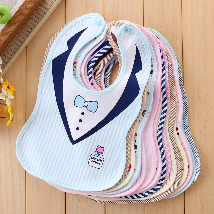 Infant Bibs Newborn baby Dress Shape Cotton Burp Cloths Girls Boys