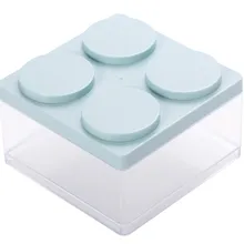 2PCs Transparent Office Storage Box With Lid Stackable Jewelry Cosmetic Lipstick Sundries Drawer Desktop Articles Organizer