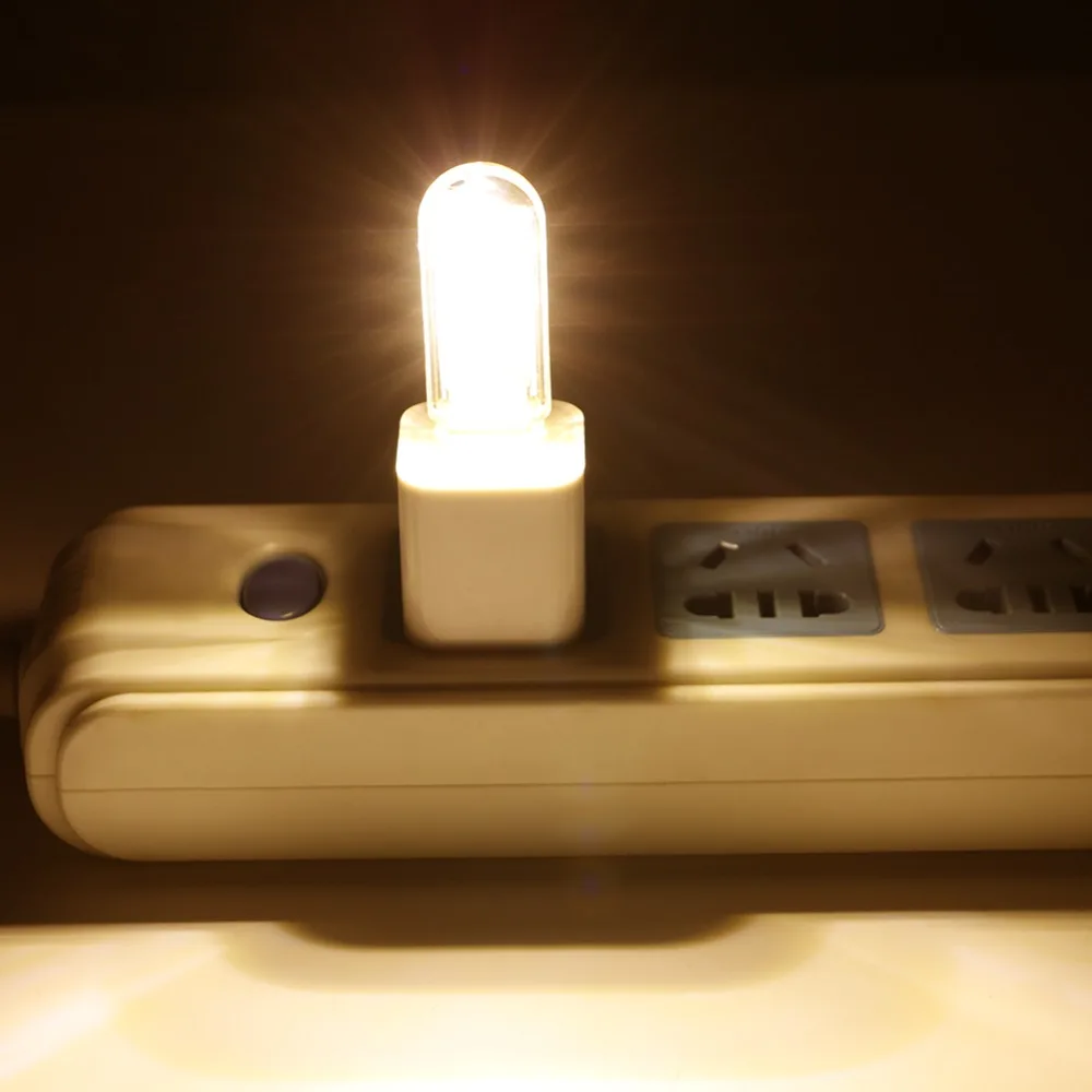 Портативная Светодиодная лампа Utra яркая 3/8 * LED мини USB настольная ночник для