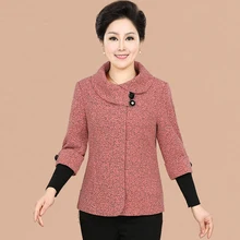 NIFULLAN весна осень новая мода размера плюс женская куртка пальто тонкая с длинными рукавами Верхняя одежда Повседневная элегантная мать Топы пальто